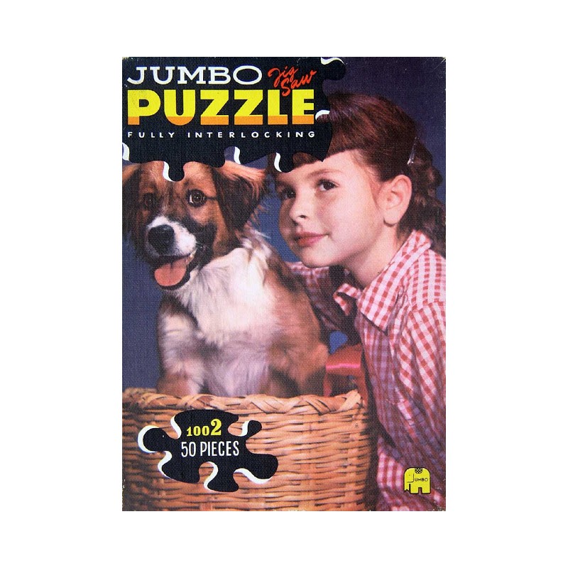 1002 (c) Jumbo - Meisje met hond in rieten mand (1964)