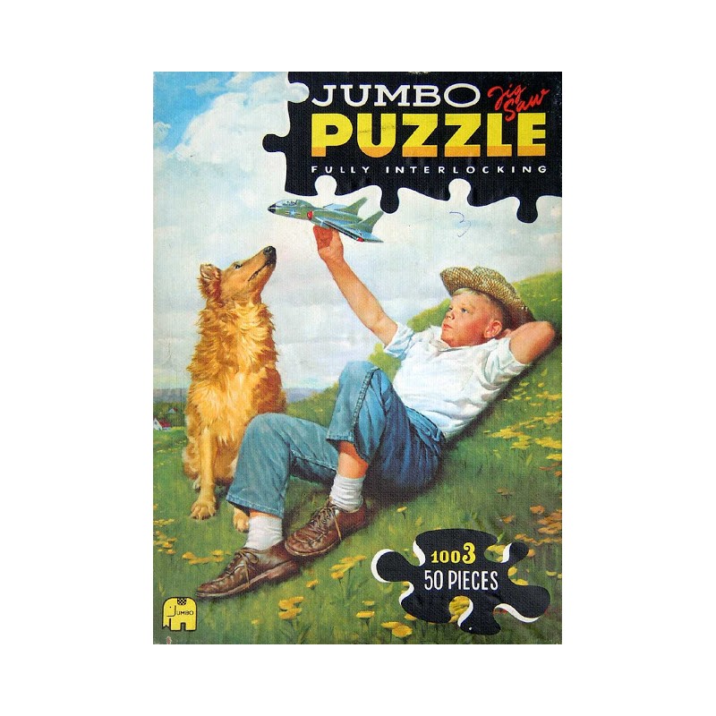 1003 (b) Jumbo -  Jongen met hond en vliegtuig (1967)