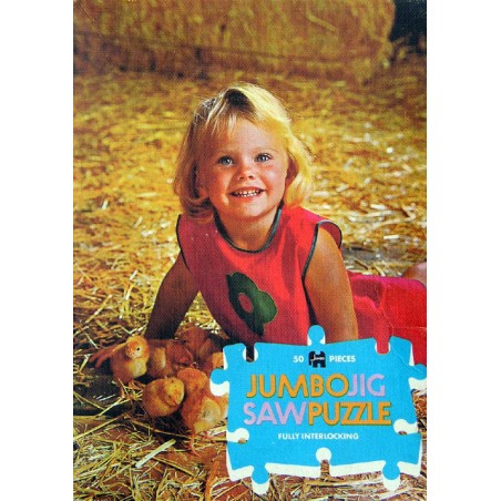 1001 (c) Jumbo - Meisje op stro met kuikens (1970)
