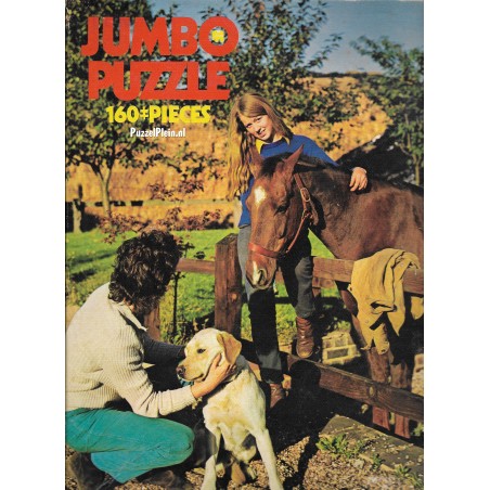 1051 (d) Jumbo - Meisje met paard, hond en man